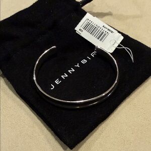 Jenny Bird Polished Silver Open Cuff Never worn NWT